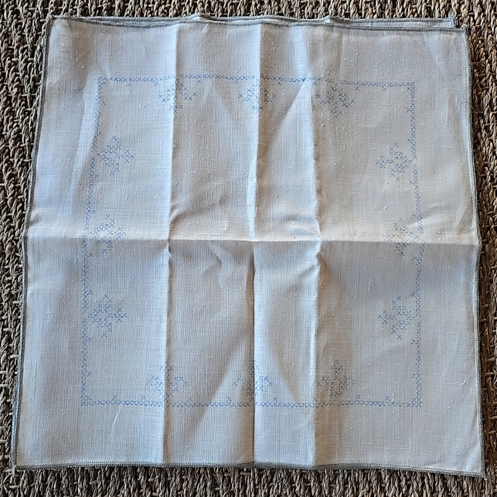 3 Vintage Cross Stich Squares